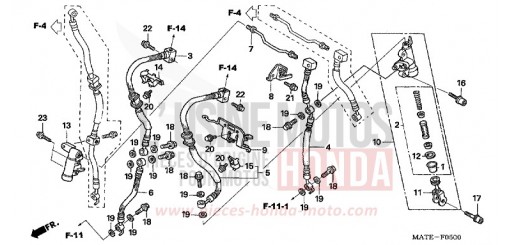 SECOND MASTER CYLINDER CBR1100XX6 de 2006